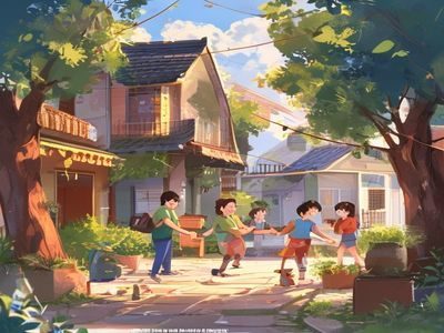 邻居之间互相帮助传递物品，热情的邻居平台守望相助场景，温暖生活化画面